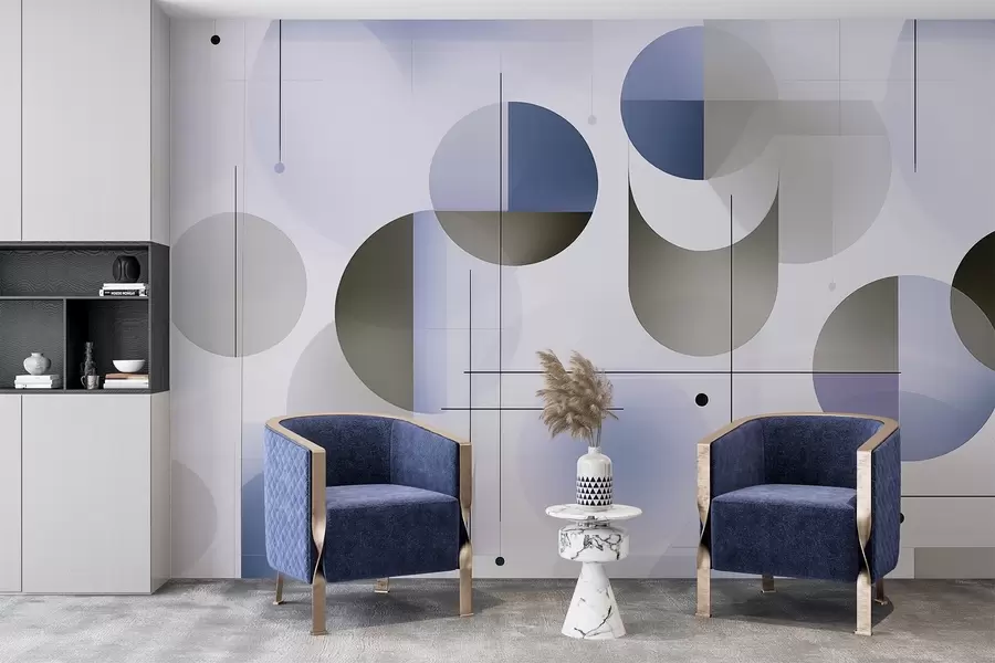 fototapeter Geometriske abstrakte former w04220v1