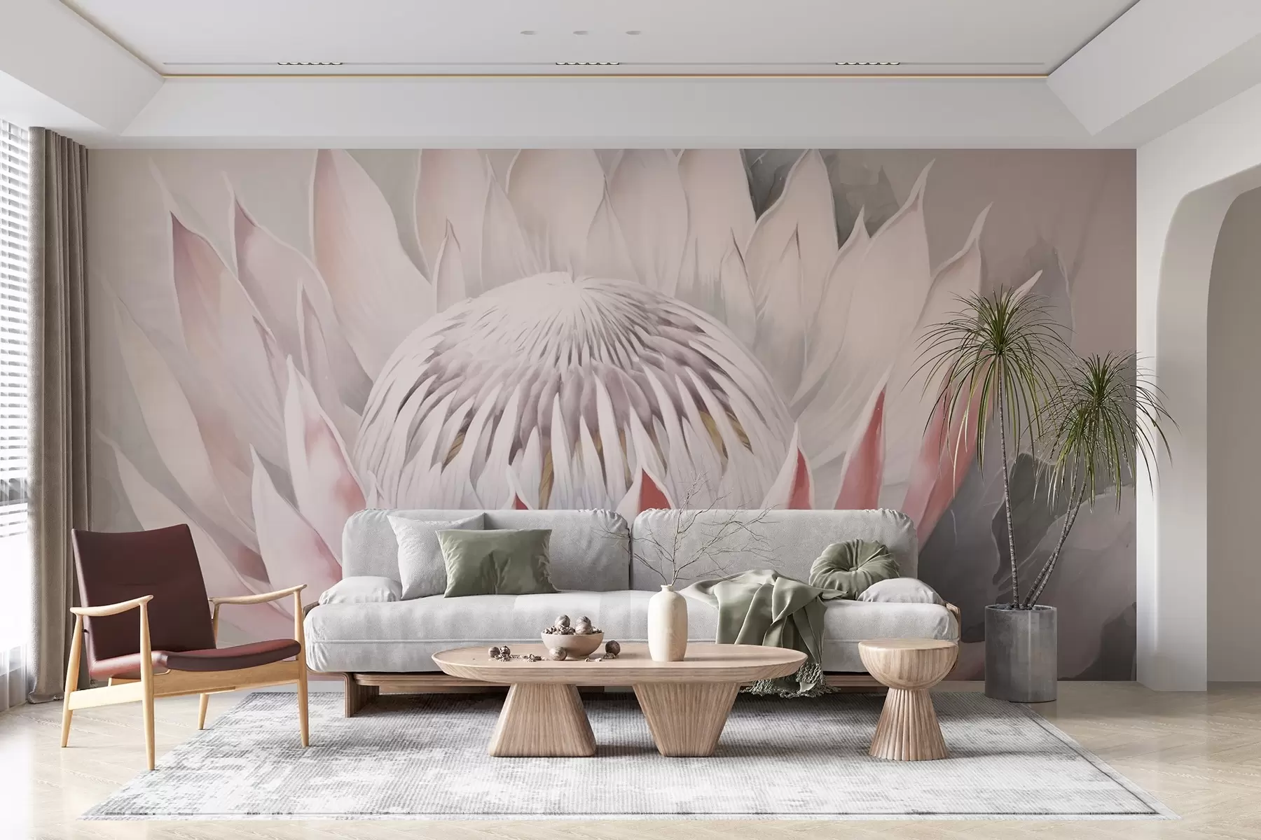 Murale Grand protea w04241