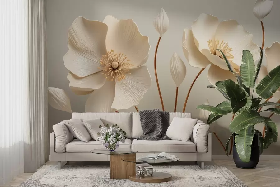 Fototapete Anmutige Blumen w04248