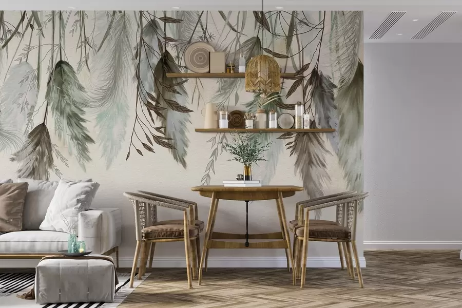 Murale Fleurs séchées w04253v2