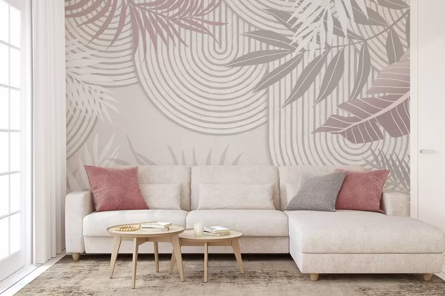 fototapeter Abstraktion med plantegrene w04295v2