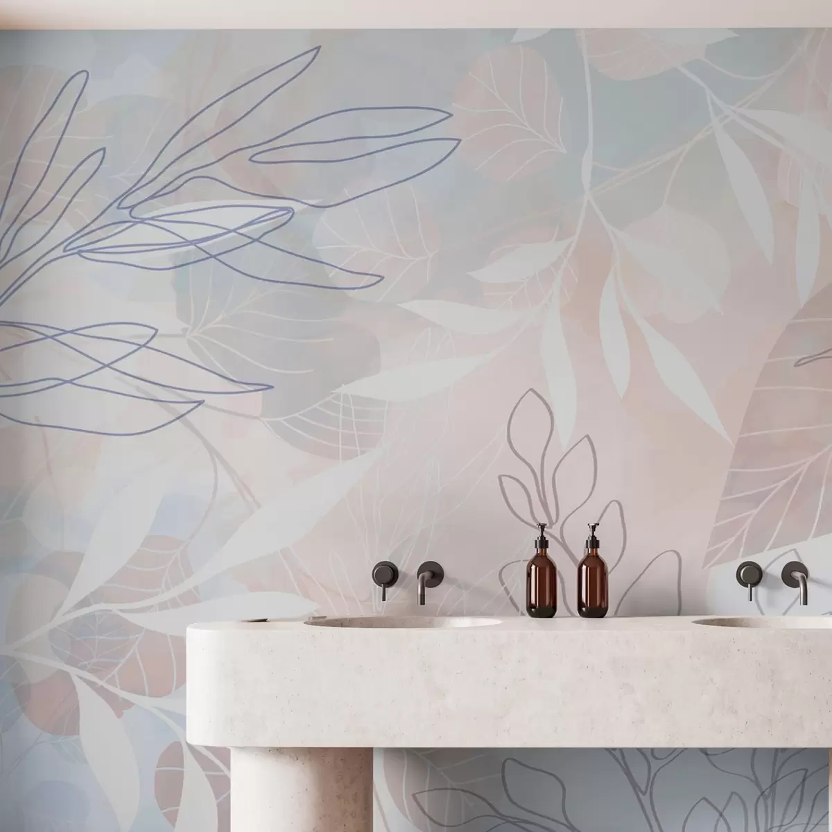 fototapeter Abstraktion af planter w04297