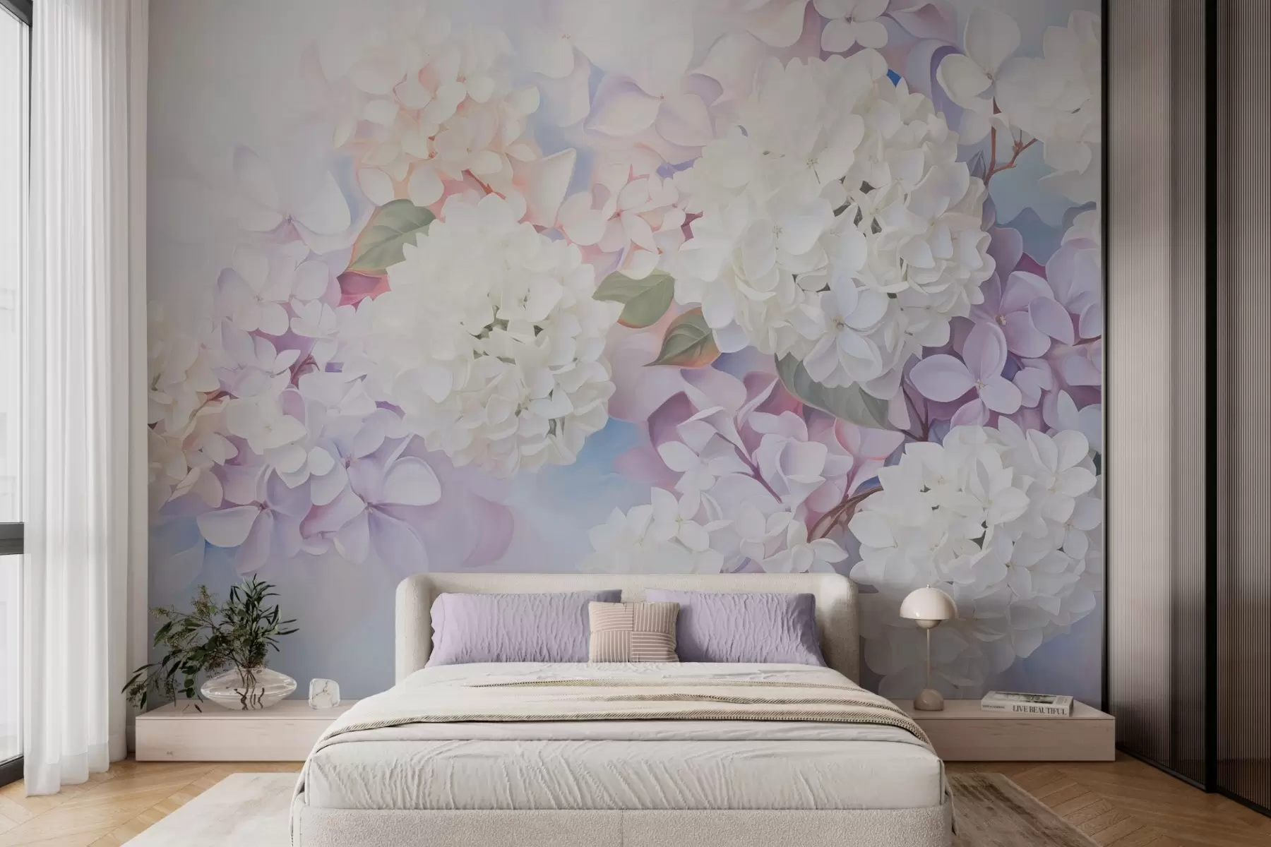 Murale Fleurs de lilas w04300