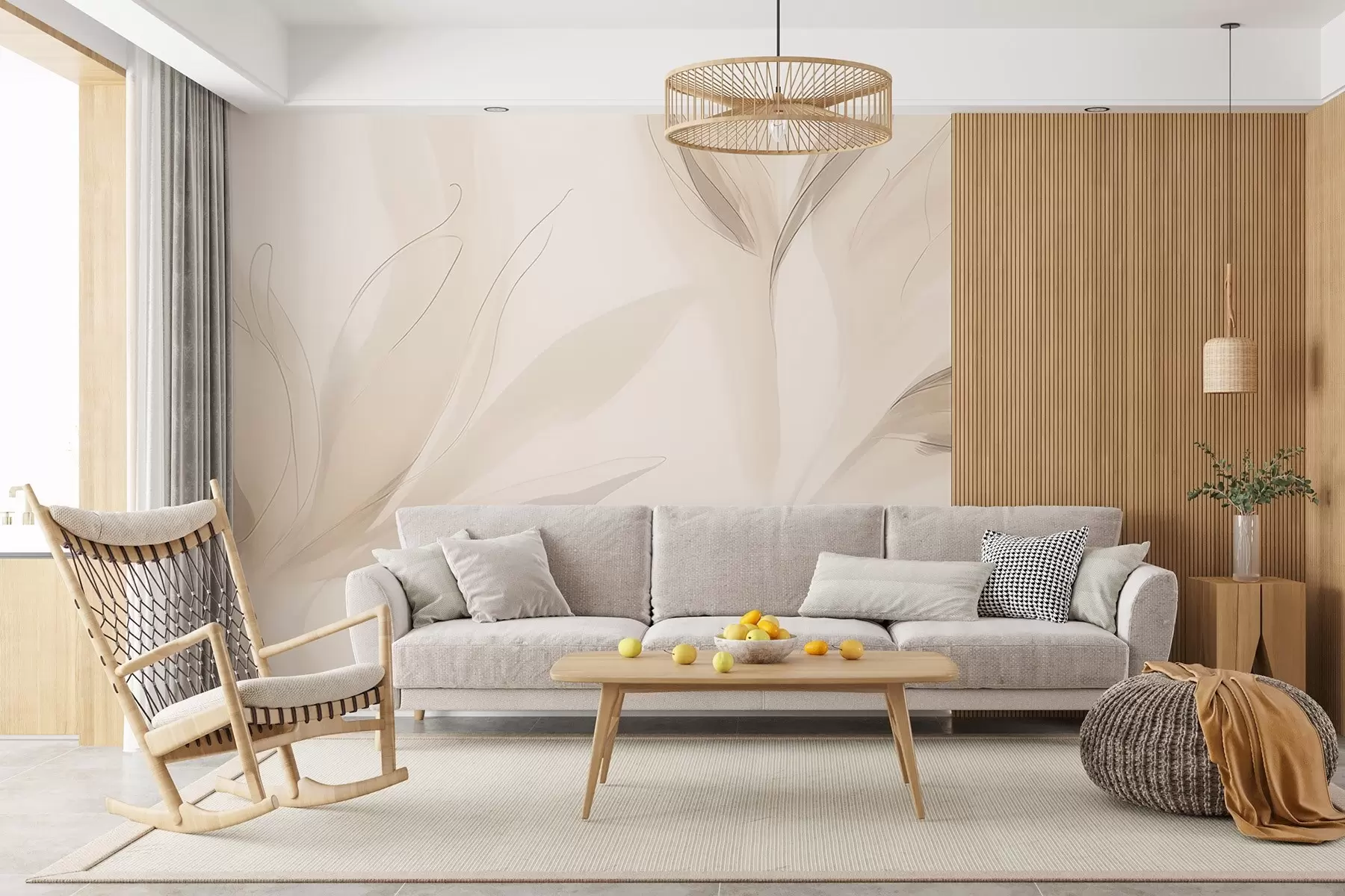 fototapeter Lette abstrakte blade w04243