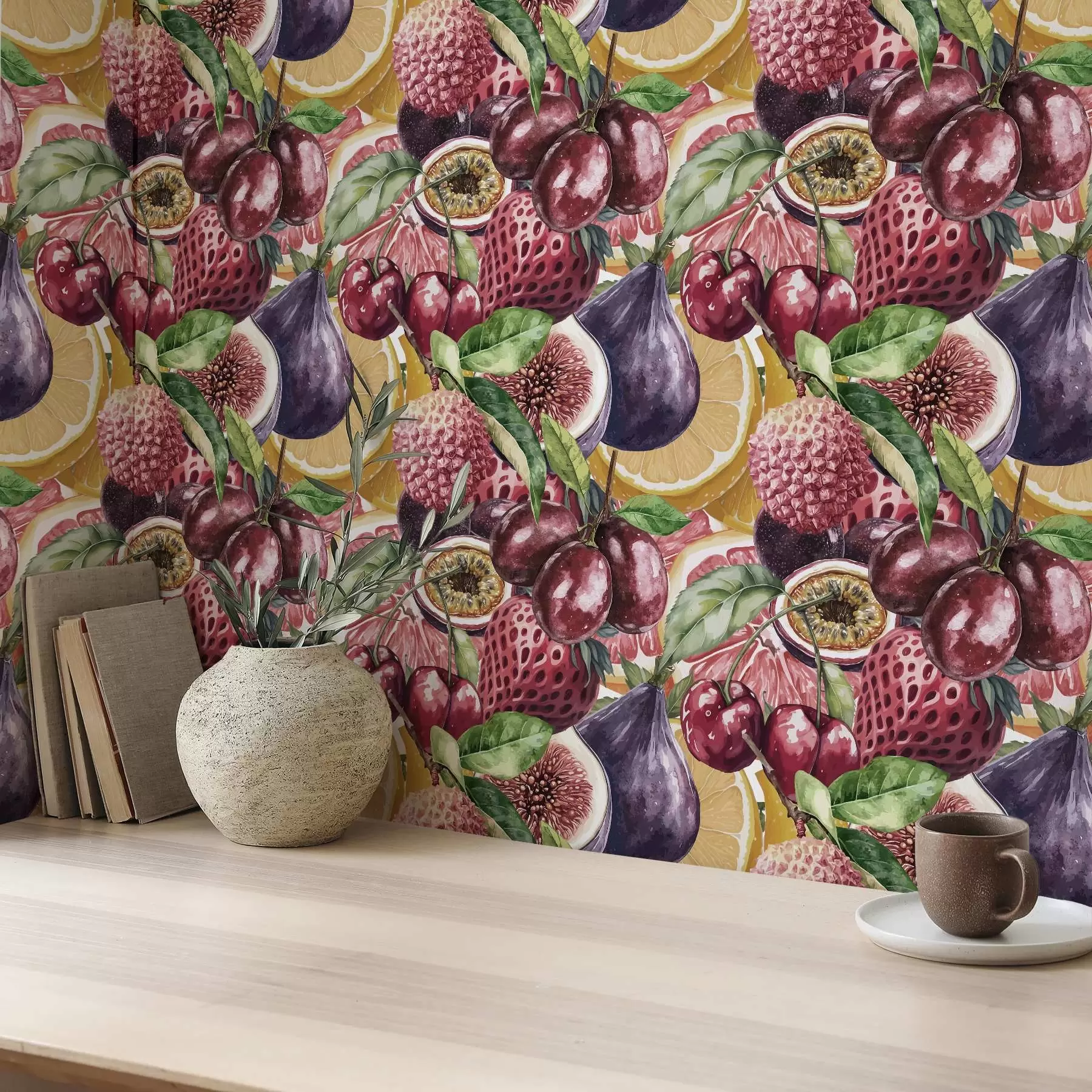 Murale Fruits tropicaux juteux a00416