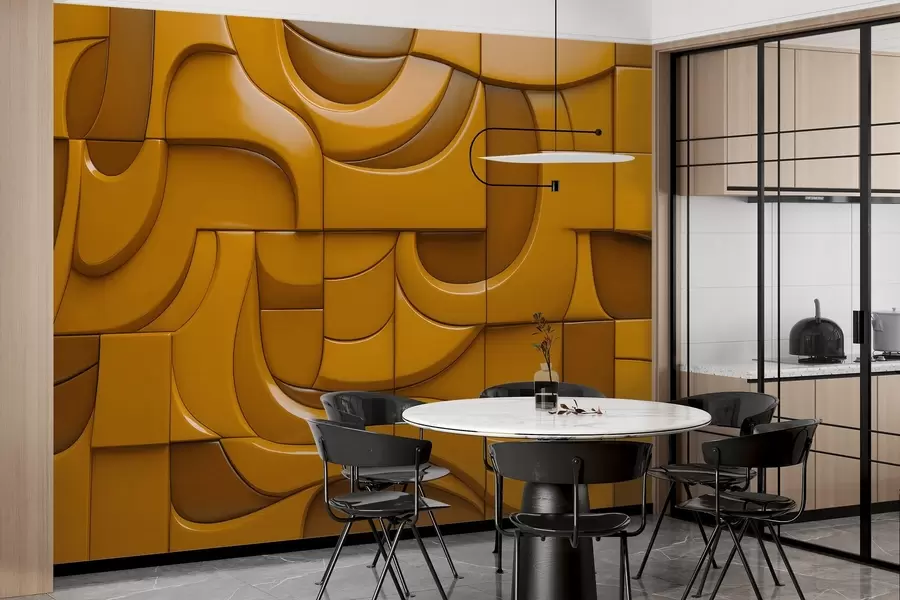 Murale Mur en relief peint w04321