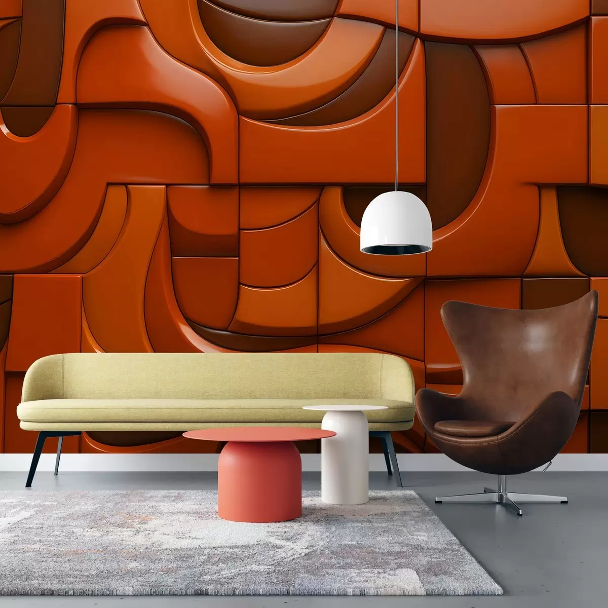 fototapeter Malet reliefvæg w04321v1