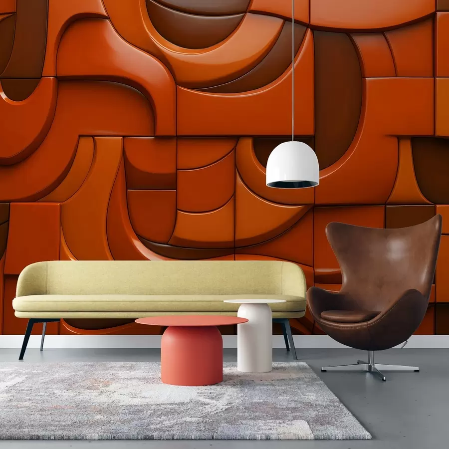 fototapeter Malet reliefvæg w04321v1