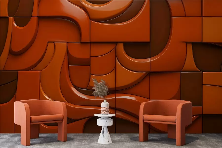 fototapeter Malet reliefvæg w04321v1