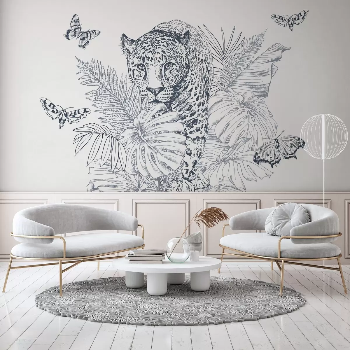 fototapeter Leopard w04358