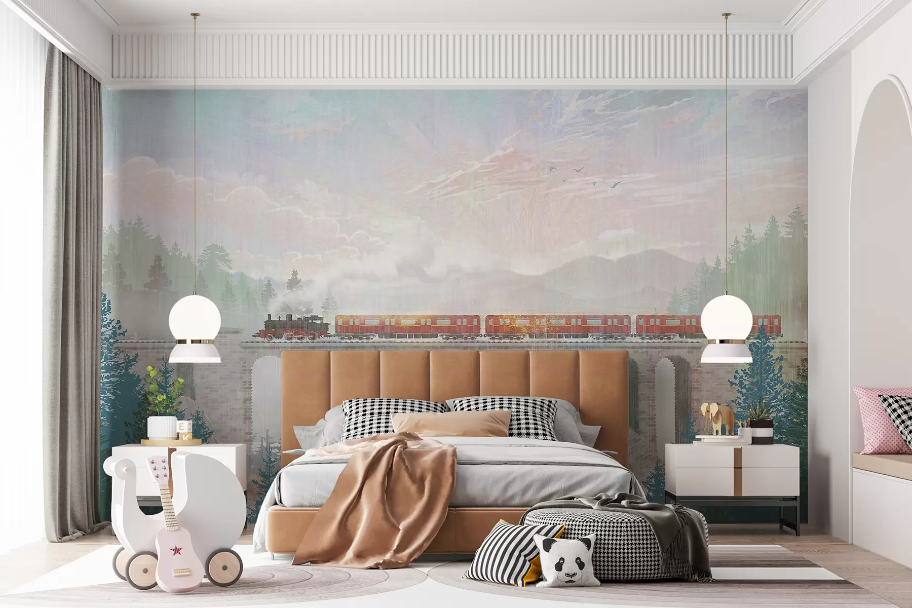 fototapeter Tog, kunstmaling og maling u64350
