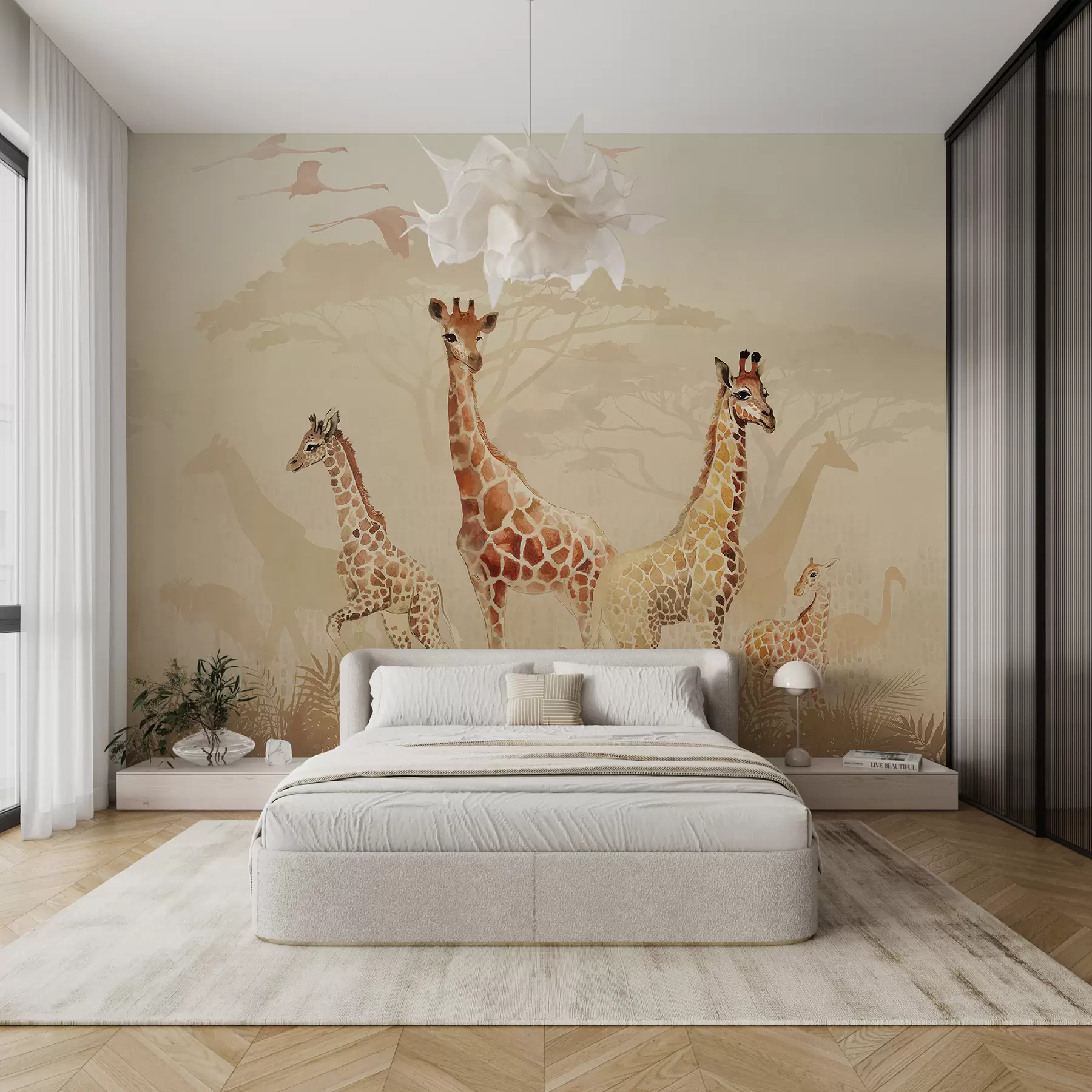 Fototapete Giraffen in der Savanne u78437