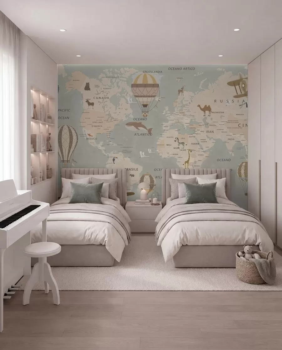 Murale Petit atlas en italien u79997