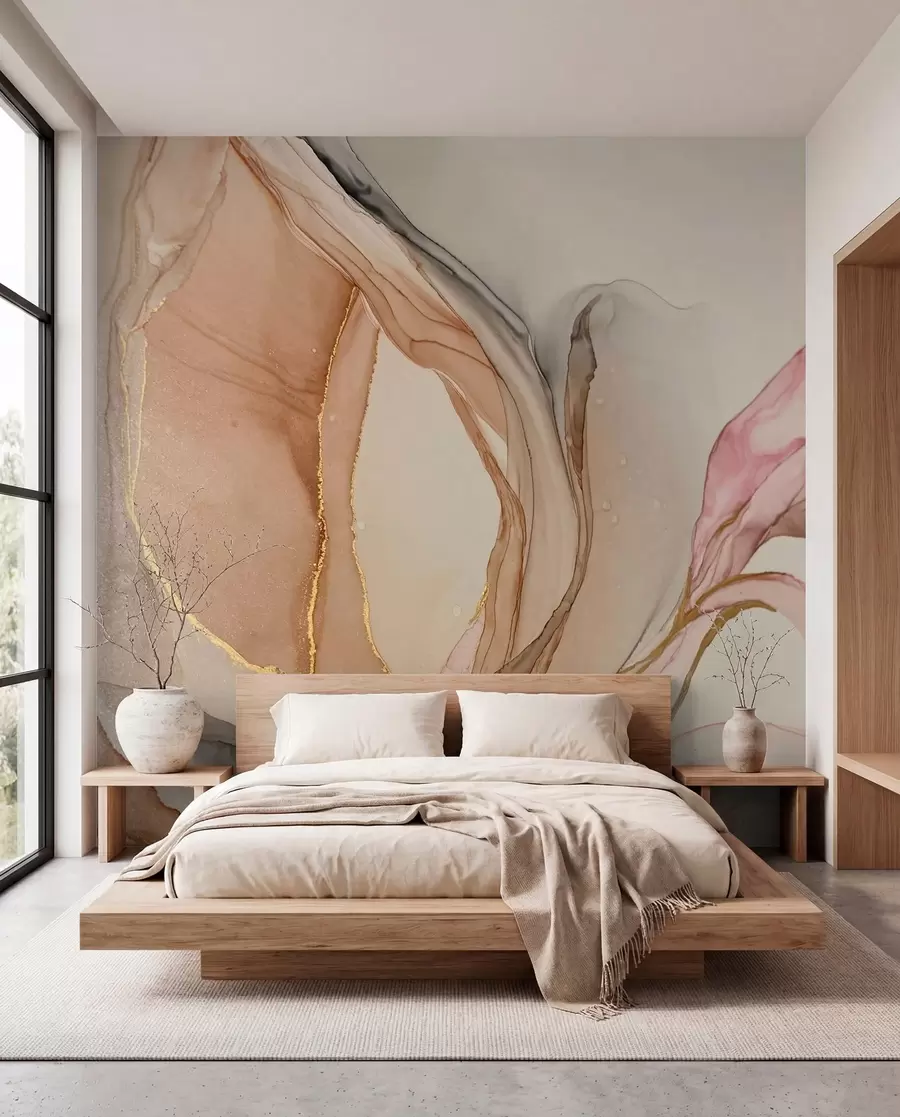 Murale Couleurs liquides, effet marbré u71828