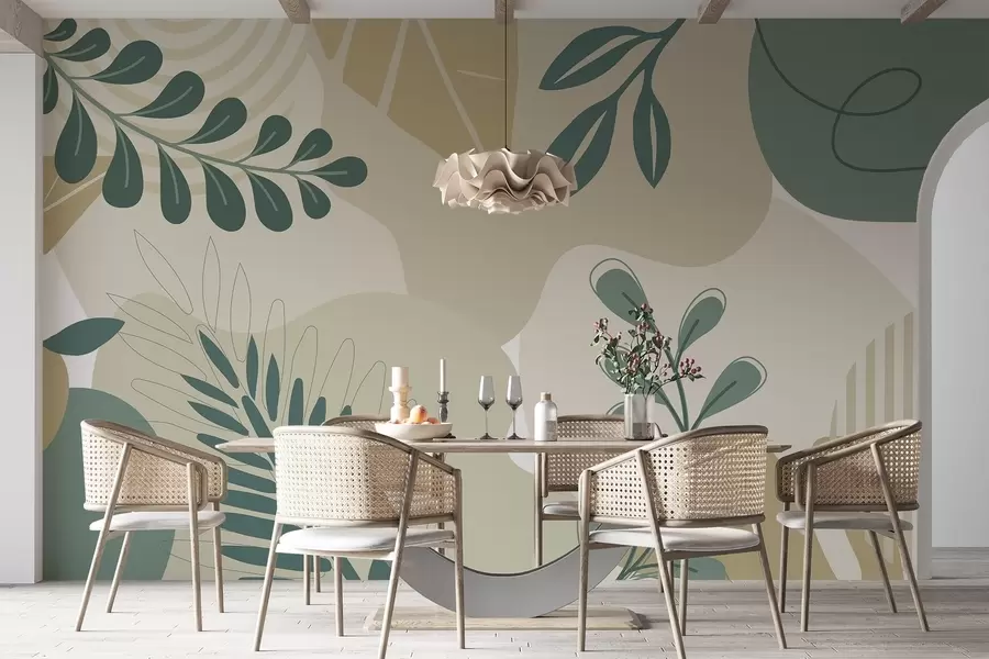 Fototapete Abstraktion, Blätter w04366v2