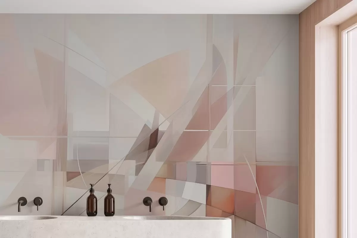 fototapeter Abstrakt geometri w04380