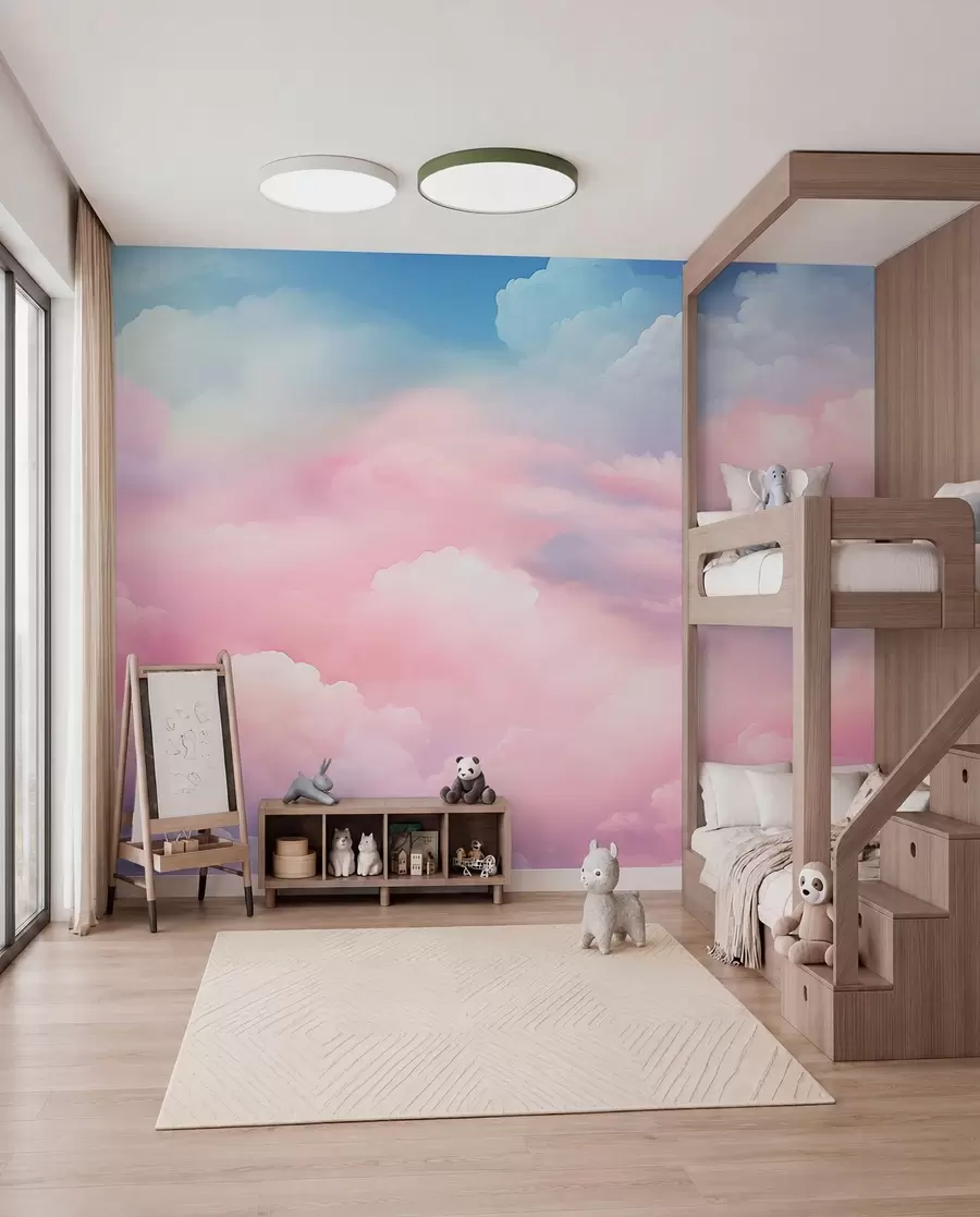 Murale Nuages colorés w04387