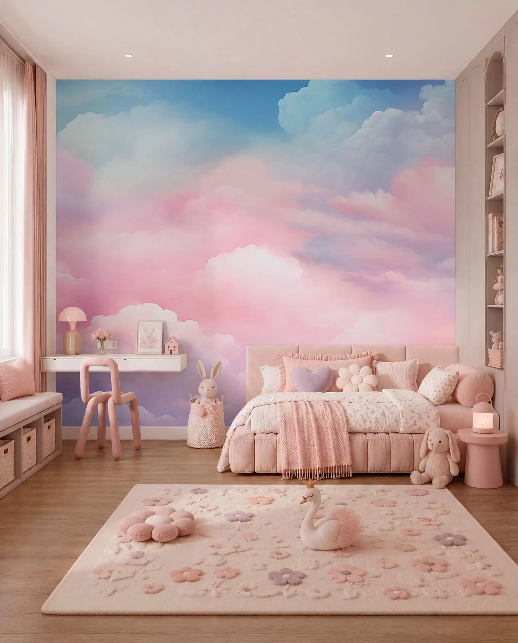 Murale Nuages colorés w04387