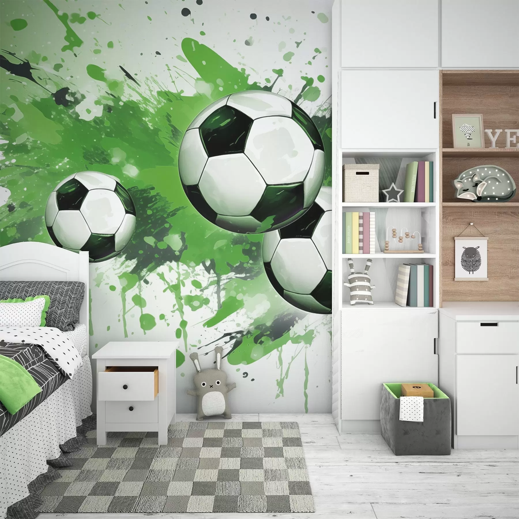 Murale Ballons de football w04373v1