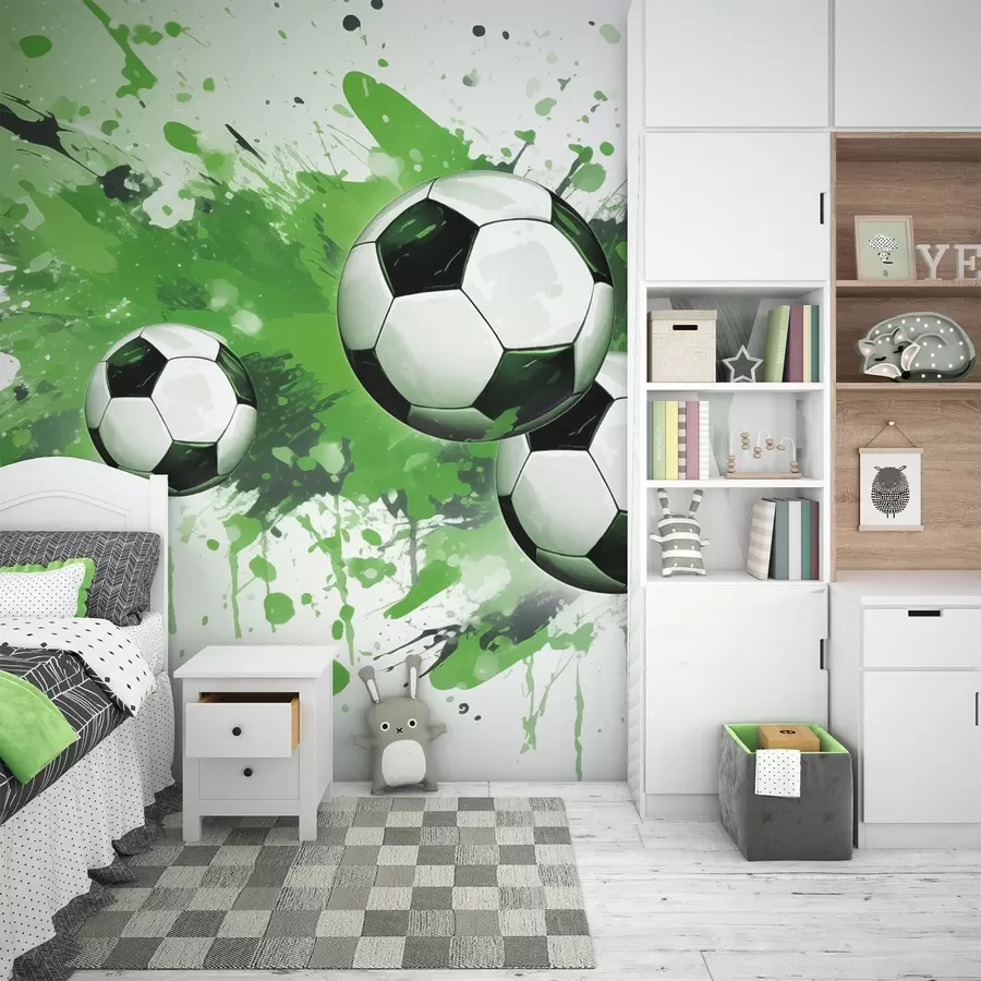 Fototapete Fußbälle w04373v1