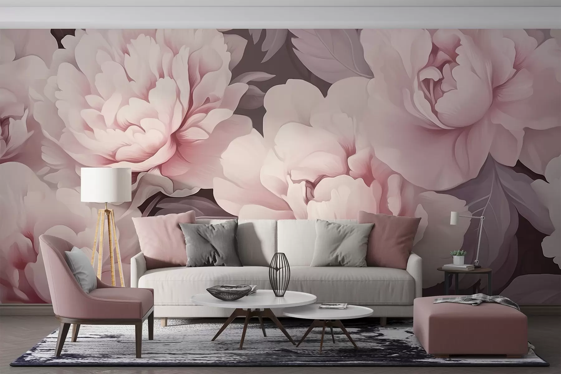 Murale Pivoines w04375