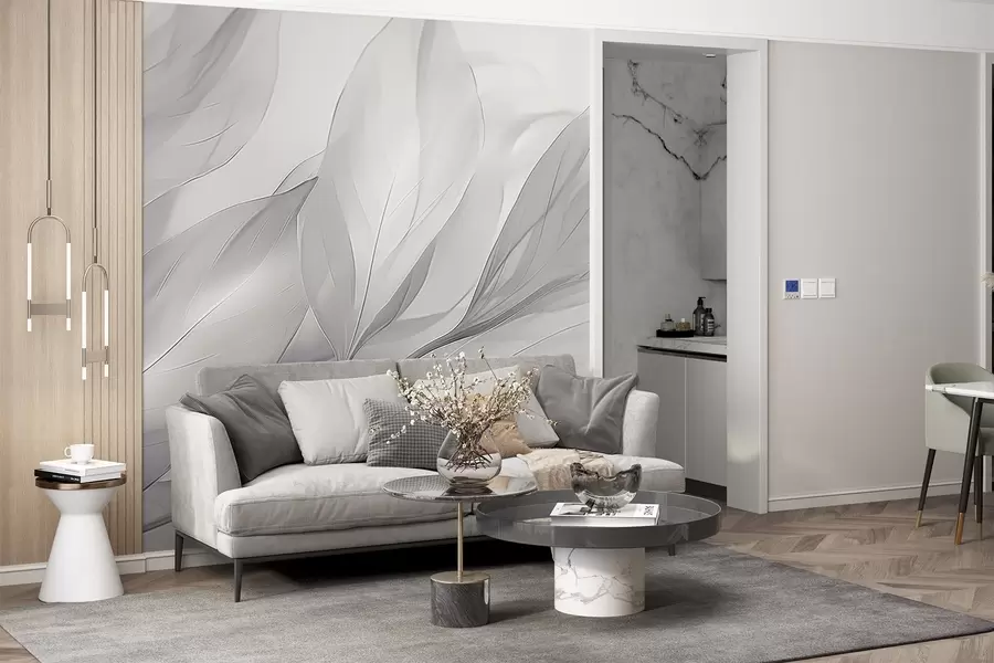 Fototapete Transparente Blätter w04376