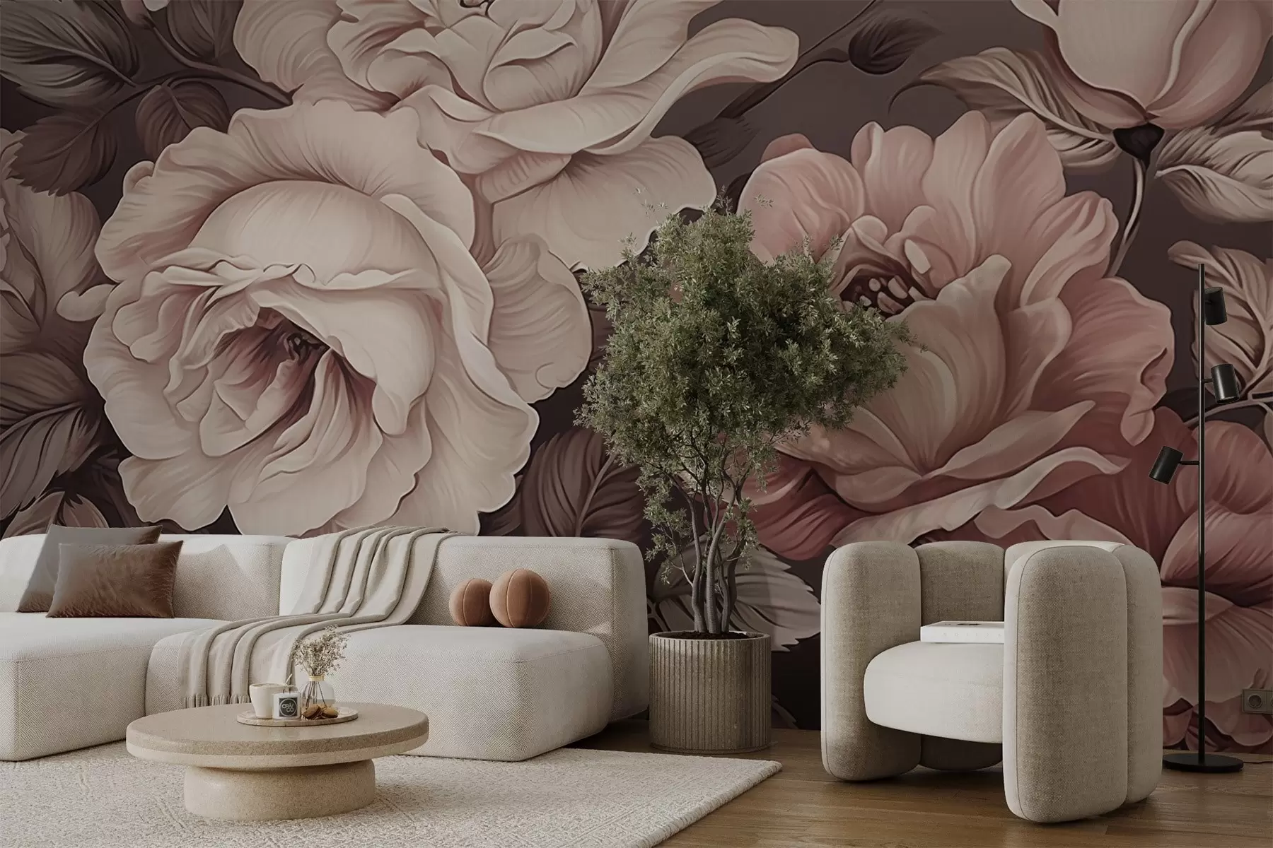 Murale Pivoines w04378