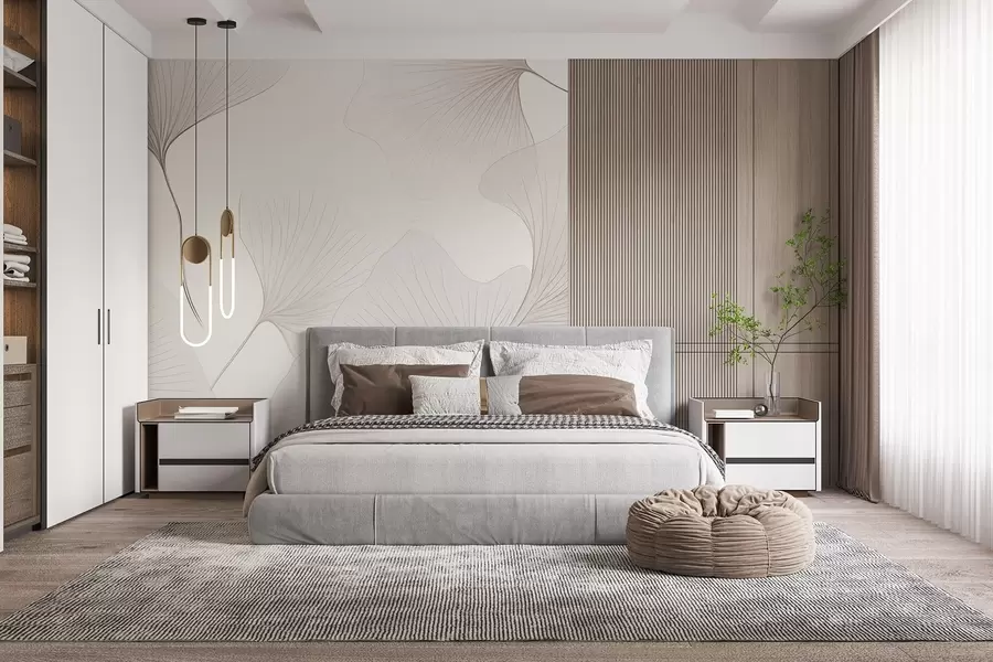 fototapeter Gennemsigtige ginkgoblade w04433v1