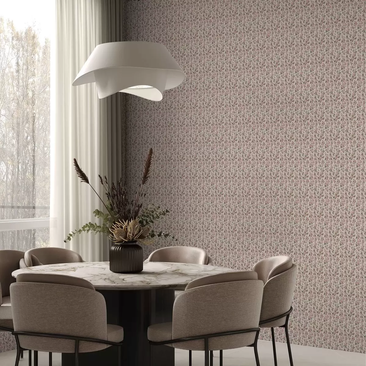 Baggrund Lyserøde roser på en beige baggrund a00346