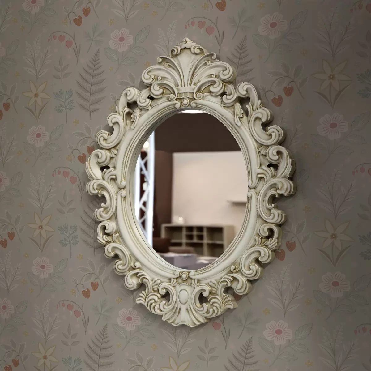 Baggrund Pastelfarvede blomster og bær på en lysegrå baggrund a00406