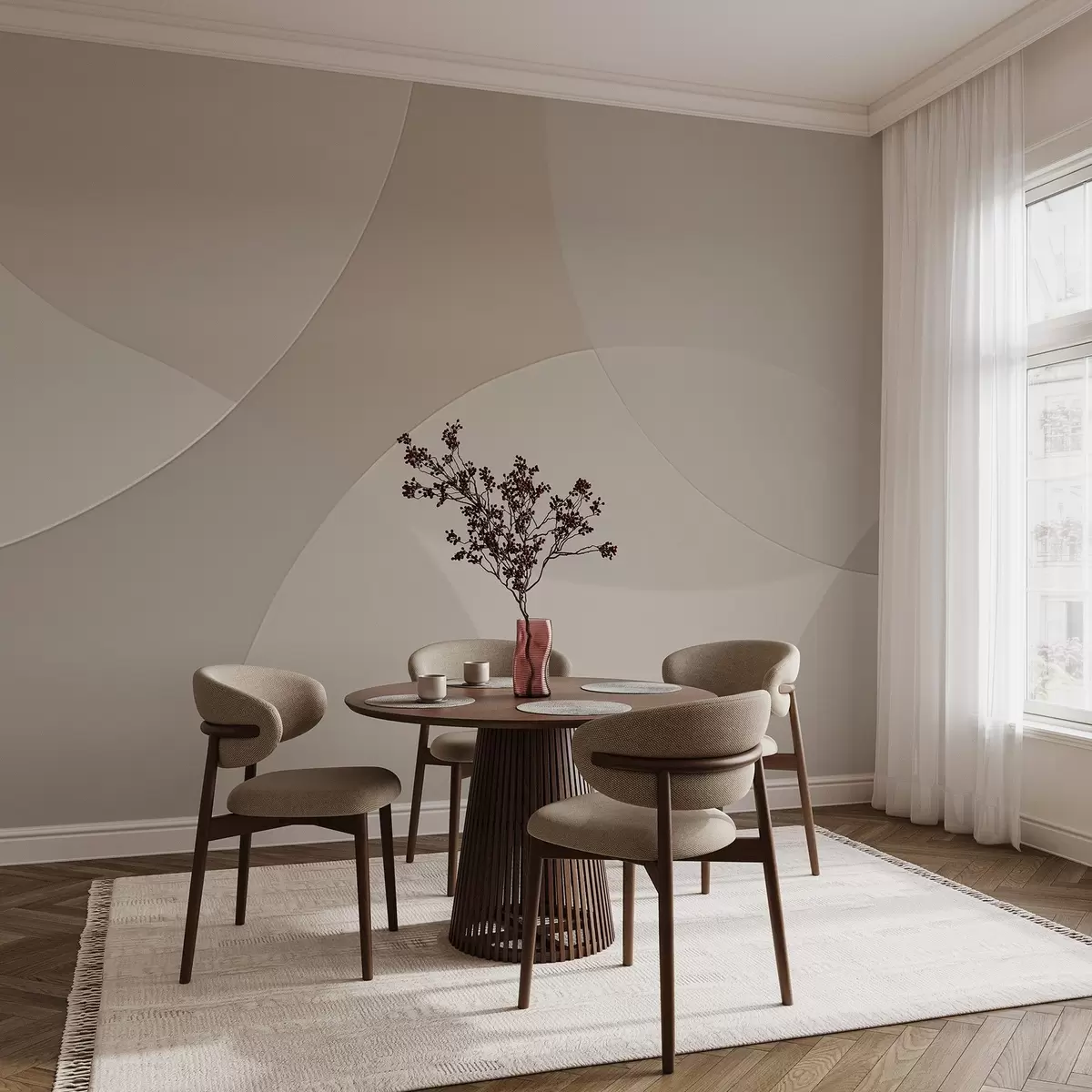 fototapeter Abstrakte cirkler w04439