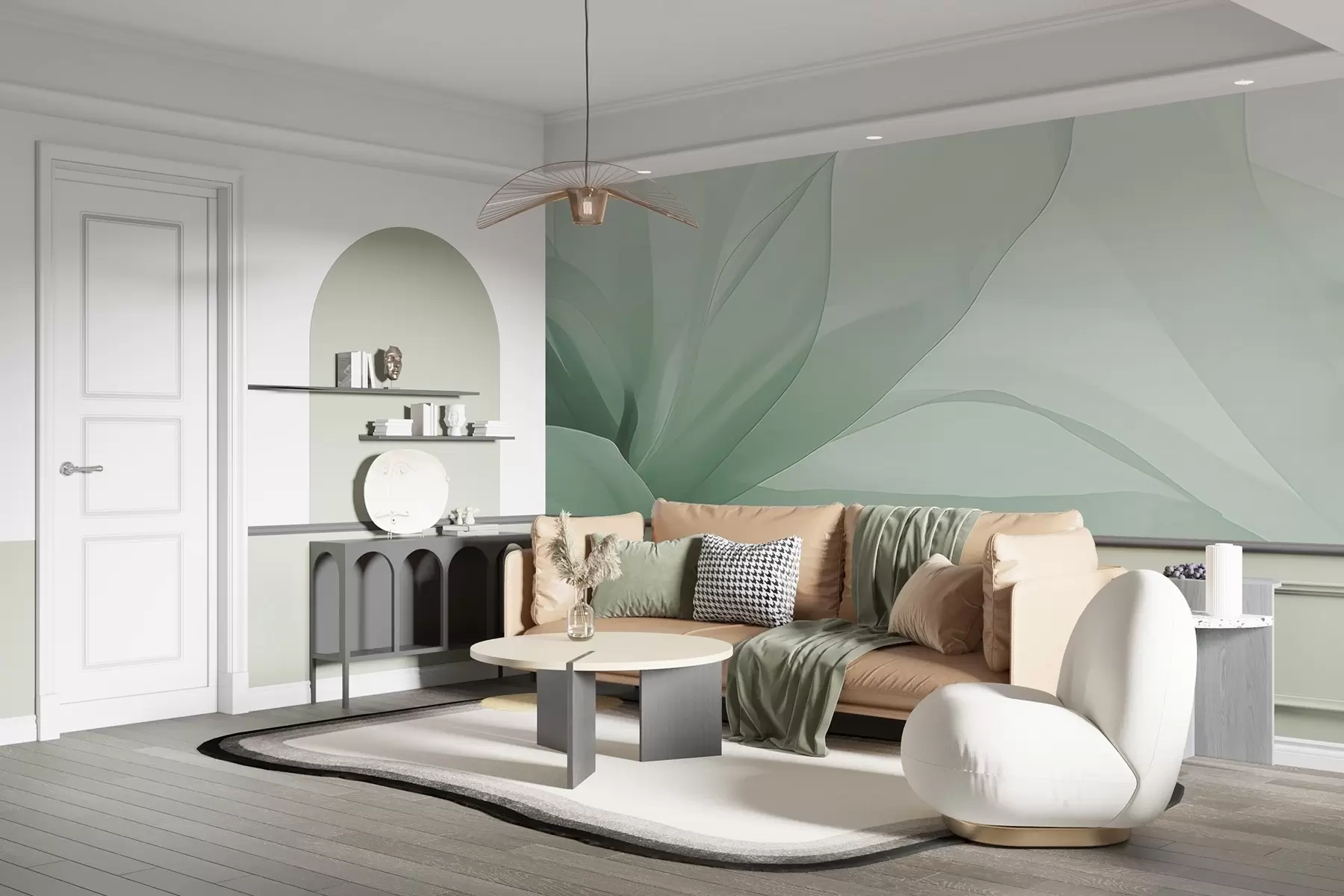 fototapeter Abstrakt blomst w04435v1