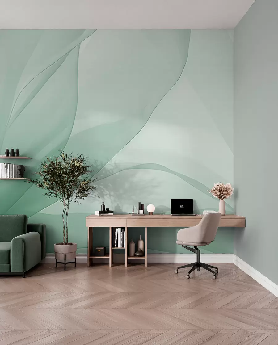 Murale Fleur abstraite w04435v1
