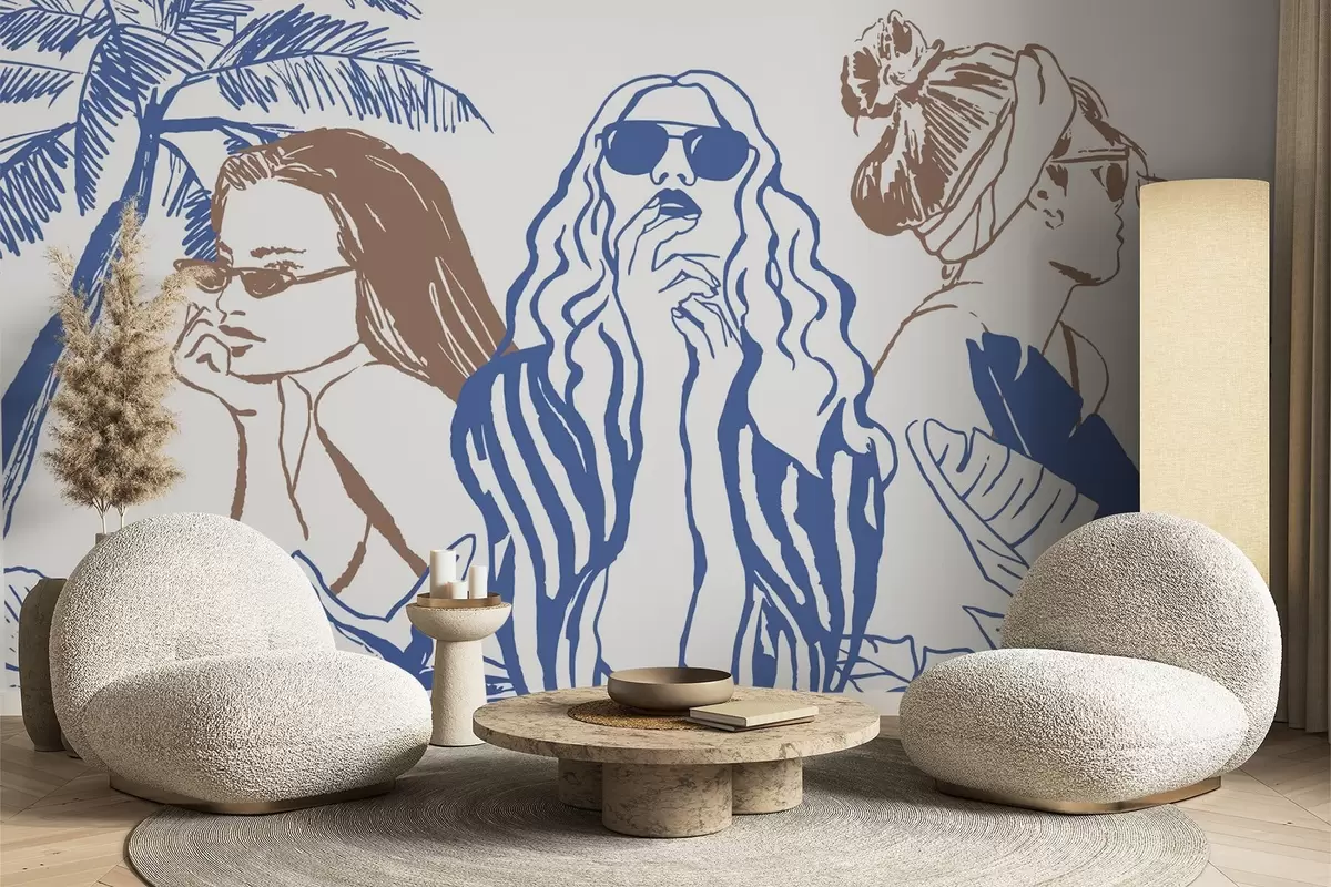 fototapeter Piger w04463