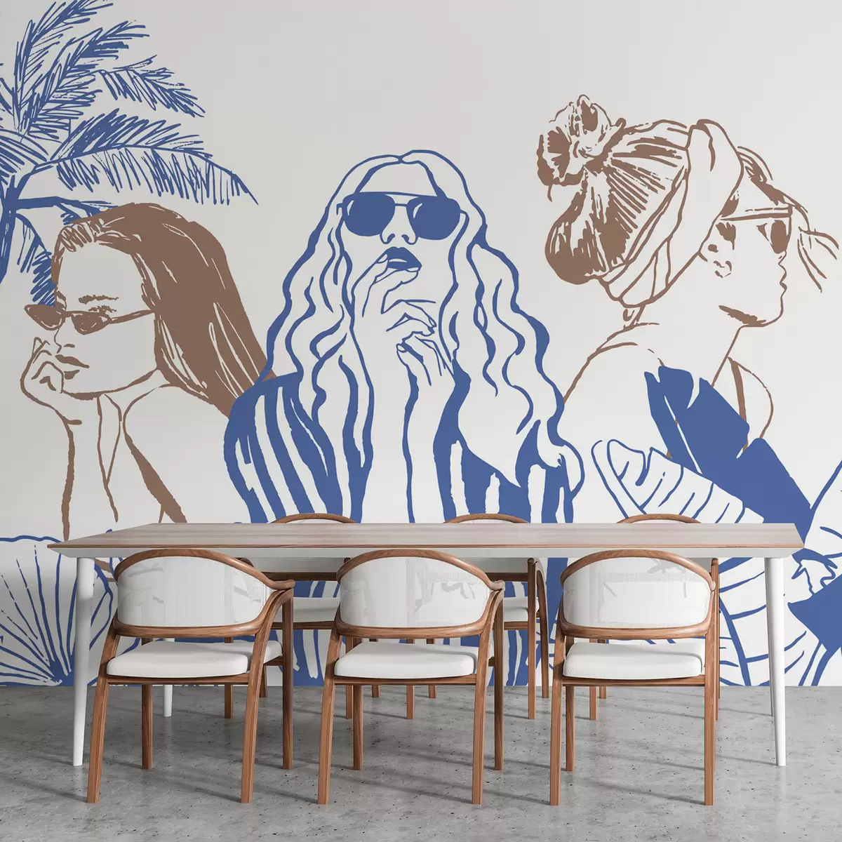 fototapeter Piger w04463