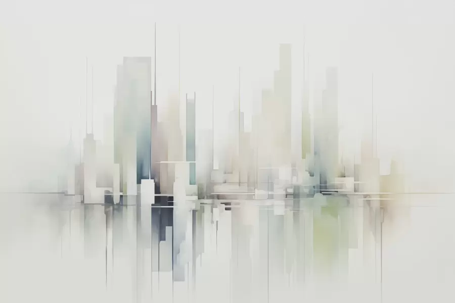 Fototapete Abstrakte Stadt w04488