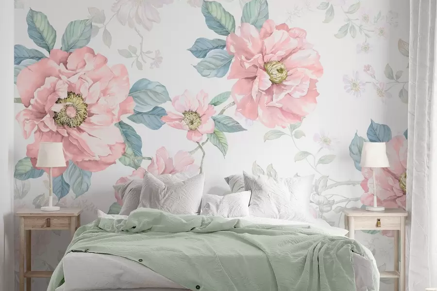 Fototapete Blühende Blumen w04491v1