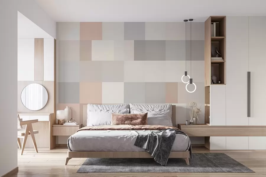 fototapeter Geometri w04476