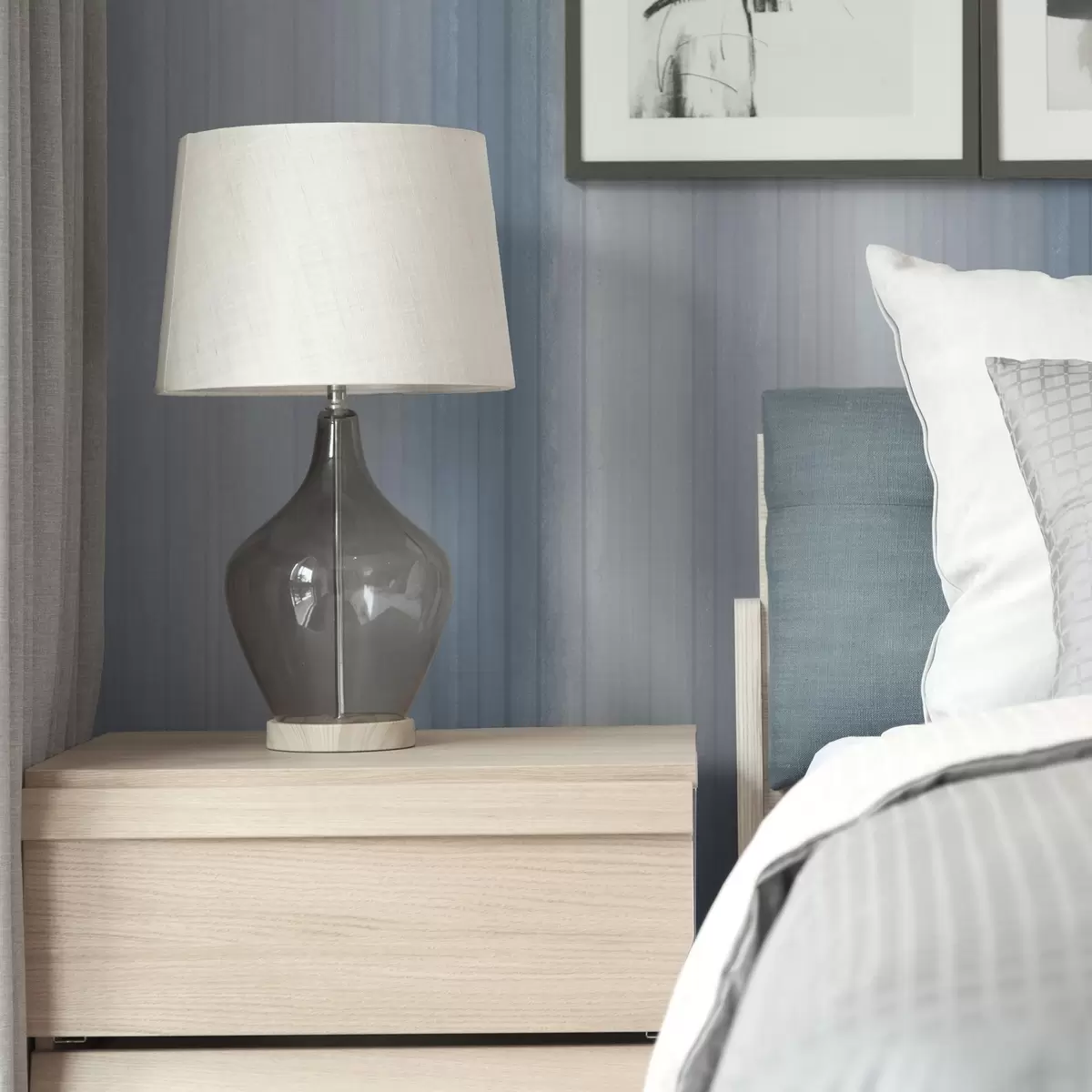 Baggrund Bløde blågrå gradientstriber a00506