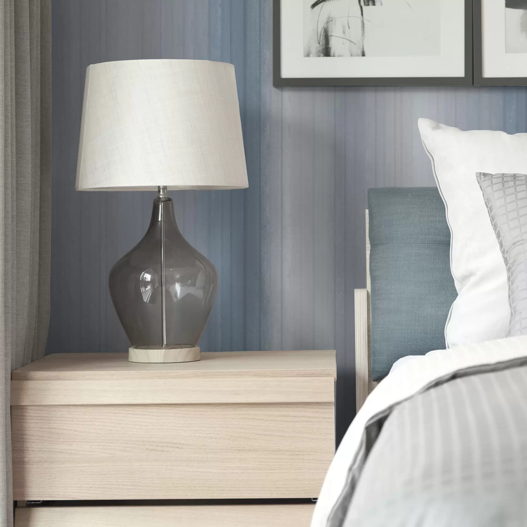 fototapeter Bløde blågrå gradientstriber a00506