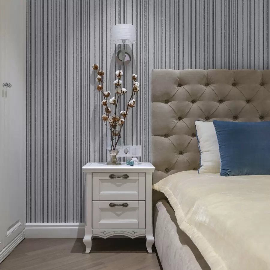 fototapeter Grå lodrette striber på en hvid baggrund a00507