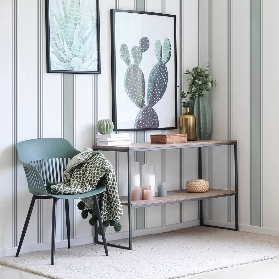 fototapeter Brede striber i en gråblå palet a00516