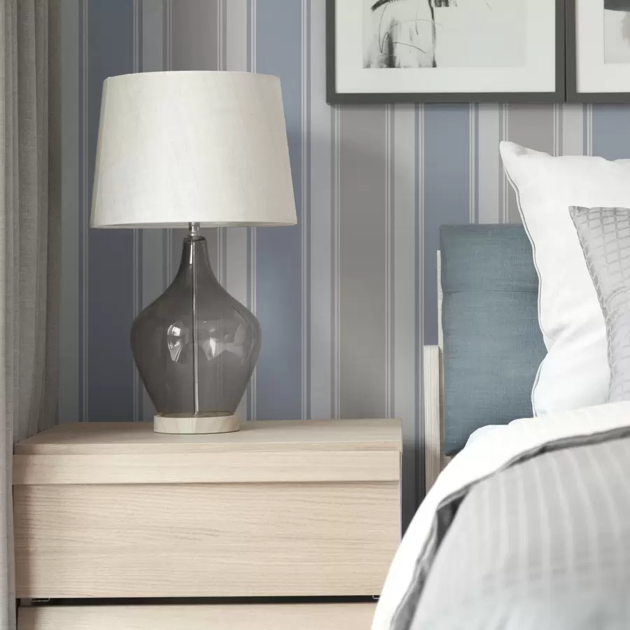 Murale Combinaison de larges bandes grises et bleues a00557