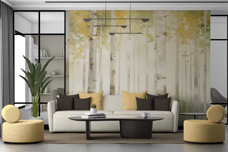 Fototapete Birkenwald w04520