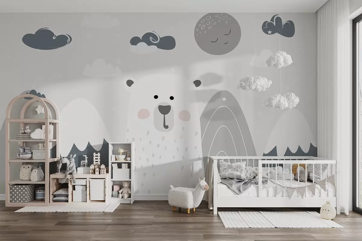 Murale Ours dans les montagnes w04586
