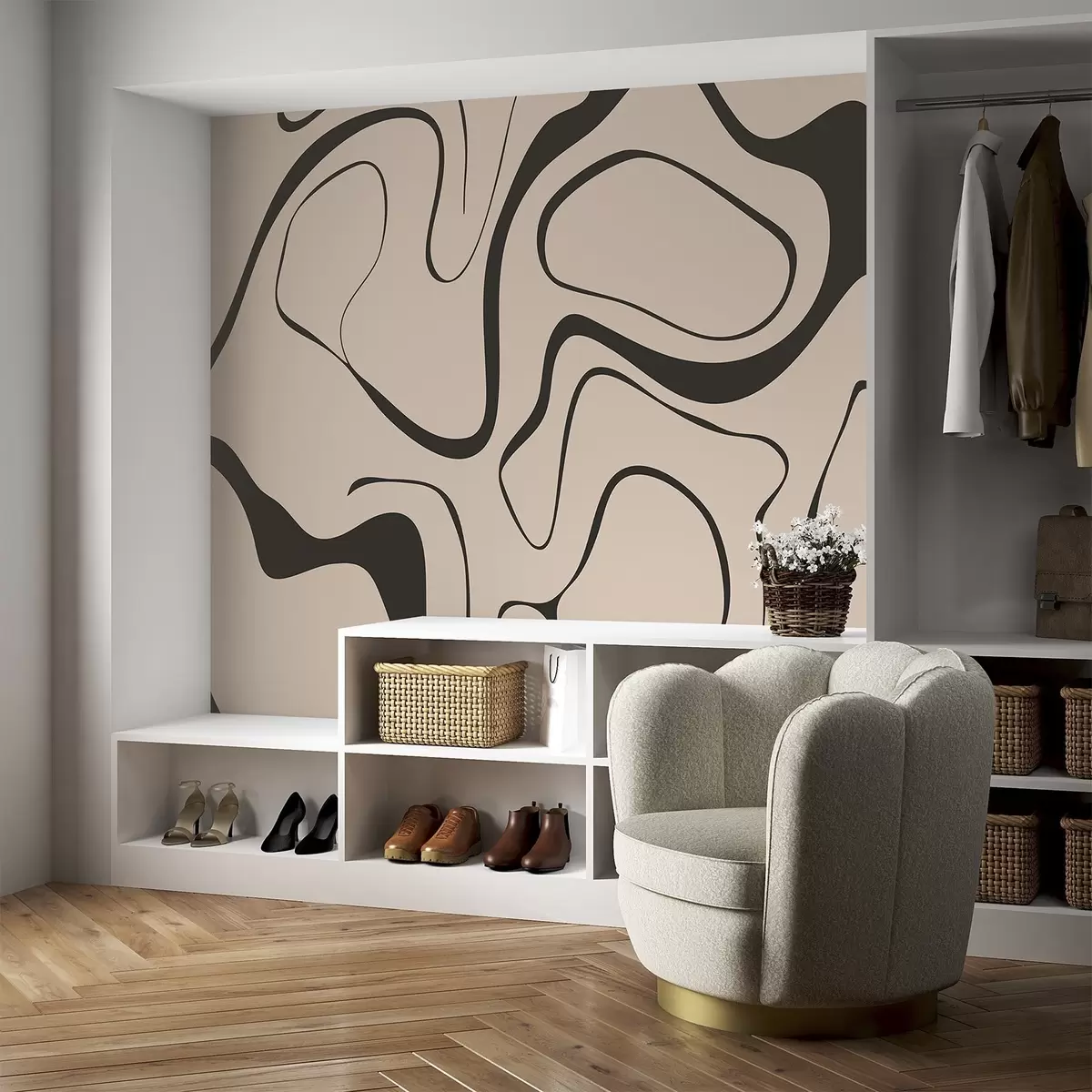 Murale Motif abstrait w04649