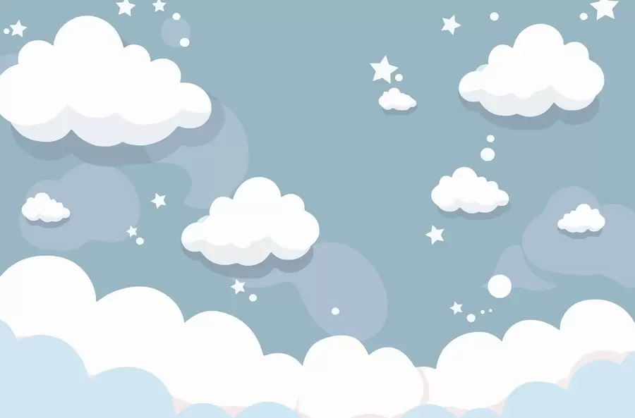 fototapeter Drømmende skyer w04640