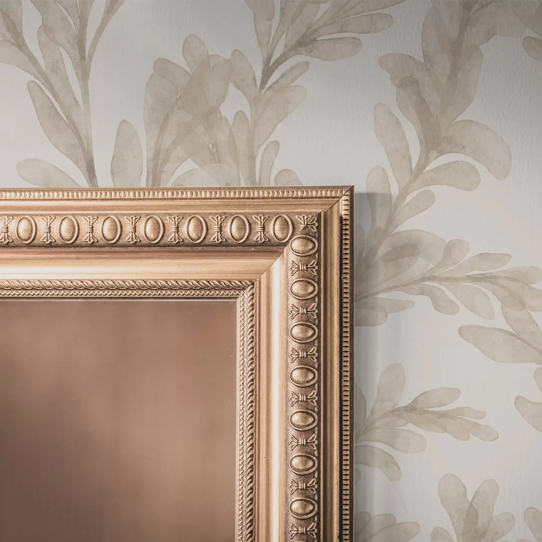 fototapeter Akvarel beige grene, blødt botanisk motiv a00617