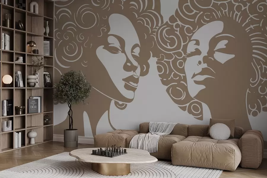 Fototapeter To piger w04688 køb DK - Uwalls.dk fototapeter To piger w04688