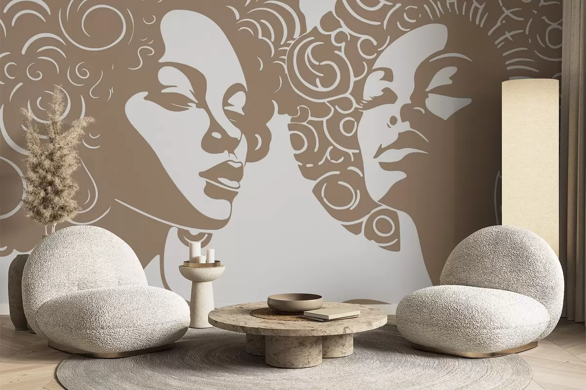 fototapeter To piger w04688